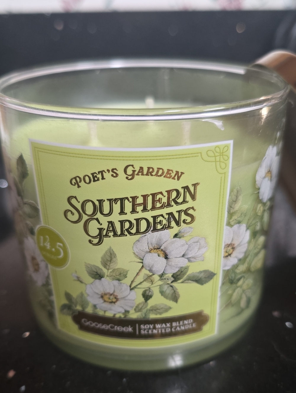 New. Goose Creek 3 Wick Candle-Southern Gardens Poet's Garden Scented Candle